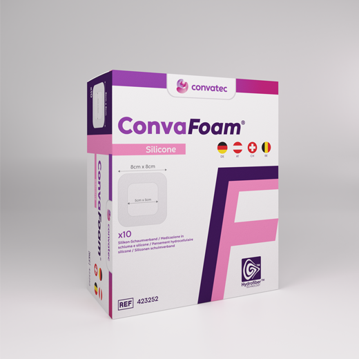 CONVAFOAM Silicone Verband 8x8 cm